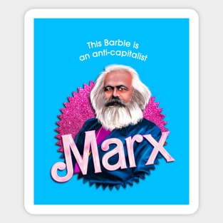 This Barbie is an anti capitalist Sticker